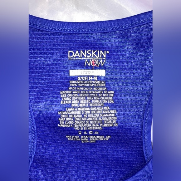 2 Piece Danskin! Navy Dri-More Racerback Tank Loose Sm w CAMO Capri leggings Med - Picture 5 of 14